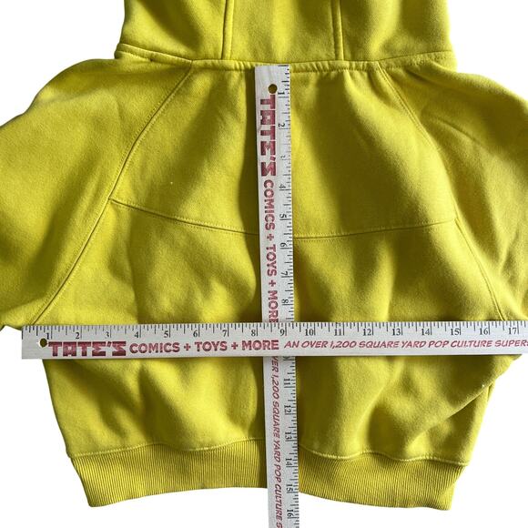 Alphalete Yellow Cropped Hoodie Womens Small Athletic Fleece - Picture 3 of 11